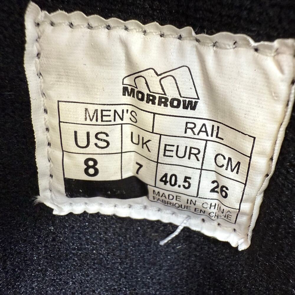 Morrow Snowboarding Boot Men's 8 Black Shock Absorbing Cushioning Adjustable - Picture 13 of 15